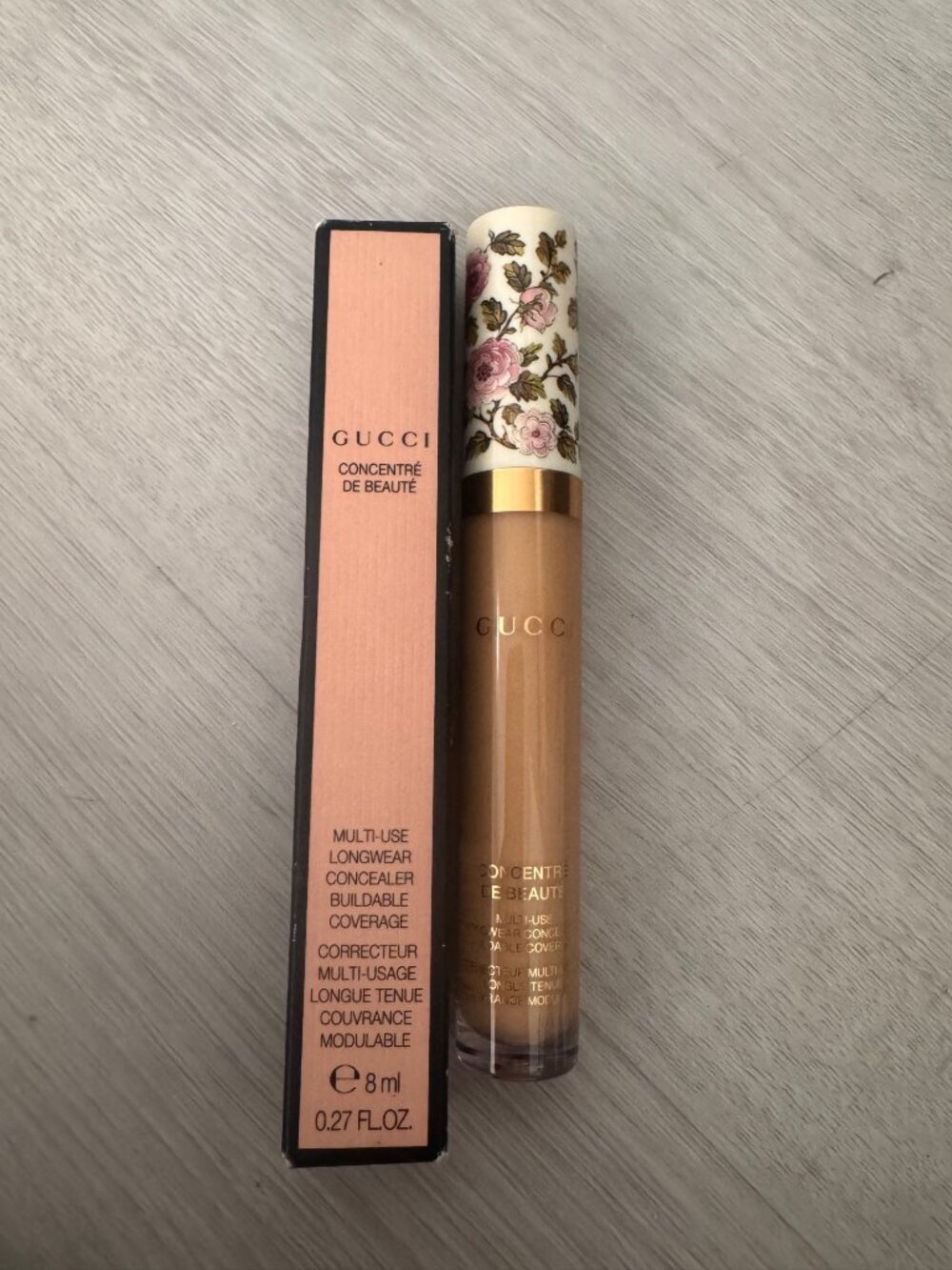 Gucci Multi-Use Longwear Concealer 27N Fair Medium 8ml Floral Packaging